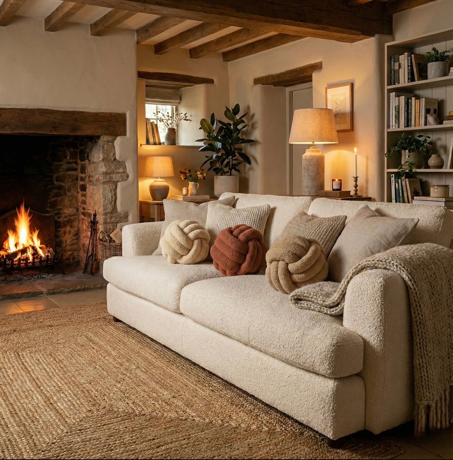 The Sculptural Knot Ball Cushion