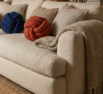 The Sculptural Knot Ball Cushion