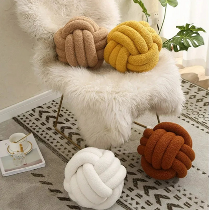 The Sculptural Knot Ball Cushion
